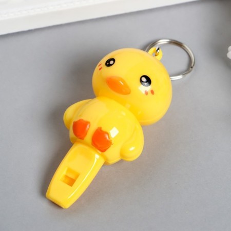Flashlight light on the ring+whistle "duckling" Mix flashes 8.2x3.6x3.8 cm-1