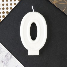 A candle for a cake, a number with color application 0 