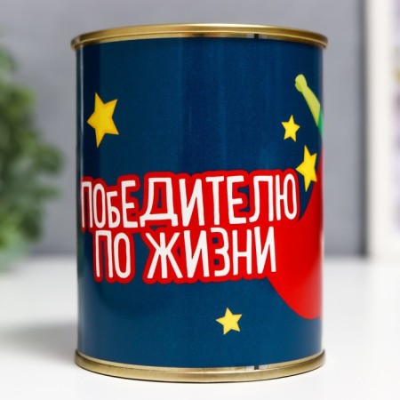 Socks in the bank "winner in life" (inside socks are male, black color)