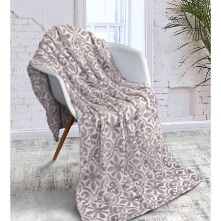 ALHAMBRA GREY plaid, size 200x220 cm, gray color-1