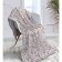 ALHAMBRA GREY plaid, size 200x220 cm, gray color