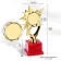 The award figure "Star" a, the plastic stand is red, 24.5 x 14 x 7.5 cm.
