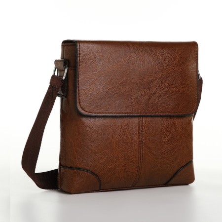 Male bag, brown color