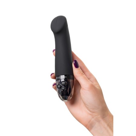 Mystim Right on Ron vibrator with electrical stimulation, 16.5 cm, silicone, black color-8