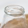 Sugar, glass, 260 ml, with a plastic dispenser