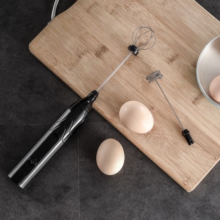 Capuchucker submersible LMR-03, with a nozzle for foaming milk, 3 modes, battery, black