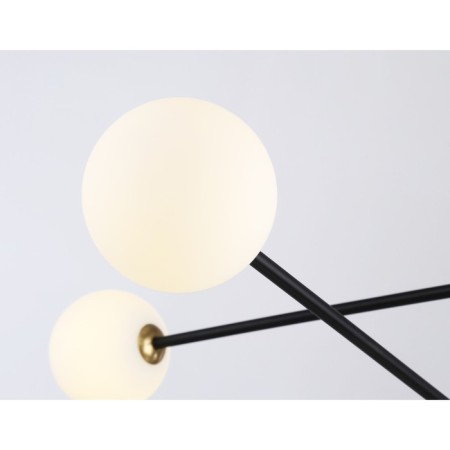 Suspended Ambrella Light, Modern, TR2507, 4XG9, Black color, brass-4
