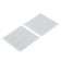 Layer furniture square tundra, size 25 x 25 mm, 18 pcs, polymer, white color