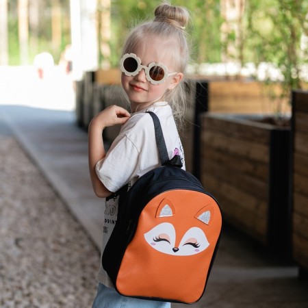 Baby backpack for the girl "Fox", 30x25 cm-6
