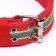 Four -layer reflective collar with a swivel 65 x 4 cm, red