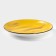Porcelain dessert plate Wilmax Scratch, D = 17.5 cm, yellow color