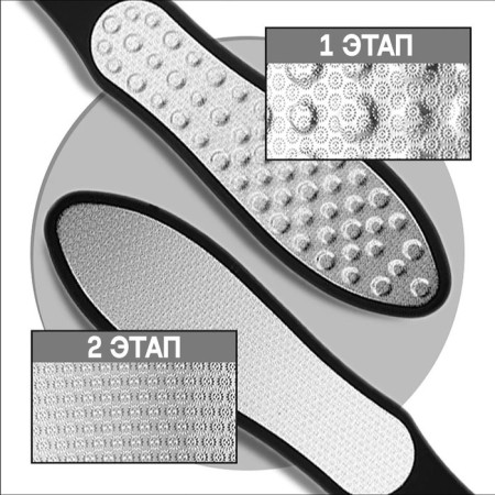 Feet heaps, laser, bilateral, rubberized pen, 26 cm, black color-5