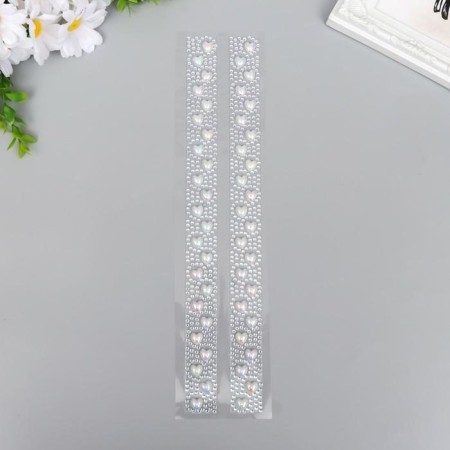 Decorative self -adhesive tape from rhinestones. The length is each 300 mm, the width is 25 mm.-1