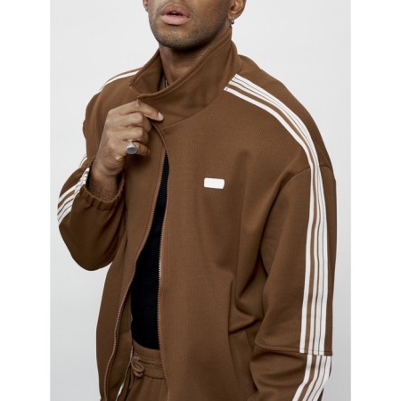 Male tracksuit, size 50, brown color-18