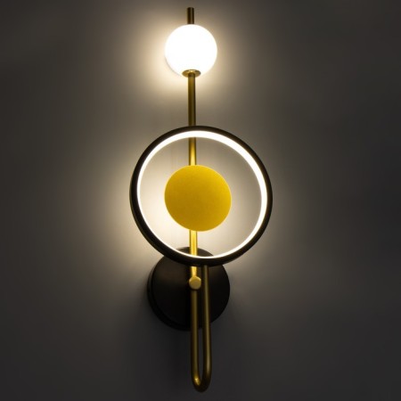 Bra "Lorry" LED 50W 3000-6000K black and gold 20x11x57 cm-4