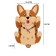 Watch Wall children's "Corgi", silent, with a pendulum, 24 x 39 cm, aa