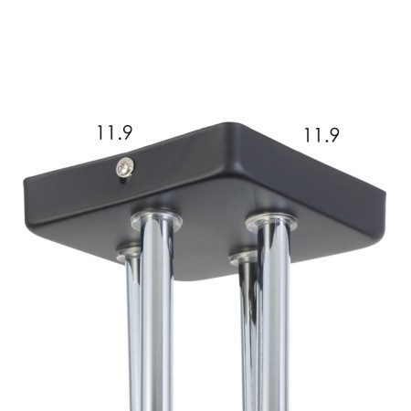 Caus "Cube" 4x60W E27 Black 38.5x38.5x27cm-6