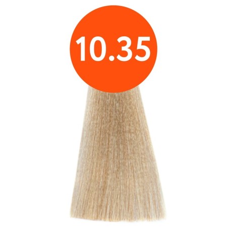 Cream-color hair Permanent Ollin Professional N-Joy, tone 10/35, light blond golden-magonon, 100 ml-1