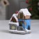 LED figure "snow -covered house" 9 × 10 × 6 cm, polystone, batteries AAAX3 (not in the kit), glow of multi