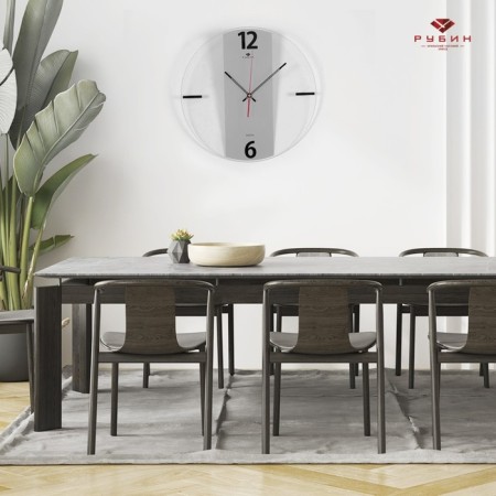 Watching clock, series: interior, "minimalism", smooth move, d-39 cm-3