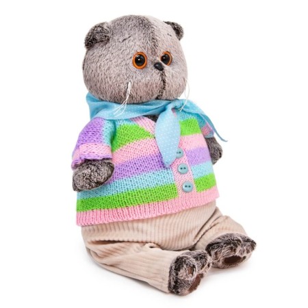 Soft toy "Basik in a striped jacket and pants", 25 cm-1
