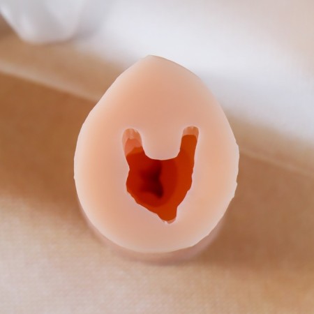 Silicone Mold "Bunny with carrots" 1.7x2x3.8 cm-3