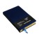 Dated diary 2024, A5, 168 sheets in the ruler, the leatherette "Nebraska", gold cut, blue