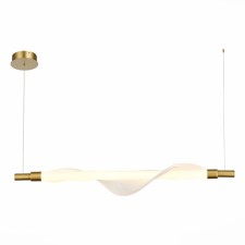 Suspension lamp ST LUCE. SL6109.203.01. Alba. 1x25 W, LED, 3000K, 1235 LM, 80x15x15 cm, golden color