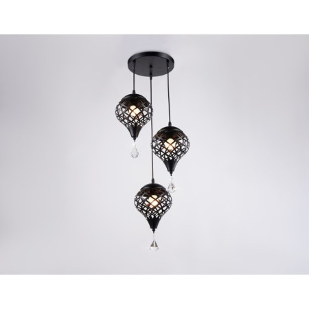 Suspended Ambrella Light, Loft, TR8444, 3HE27, Black Color-1