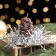 New Year's candle "Bump with spruce decor", 7 cm, brown mix