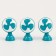 Miniature Puppet "Fan", set of 3 pcs., Size 1 pc. - 2 × 1 × 2.5 cm