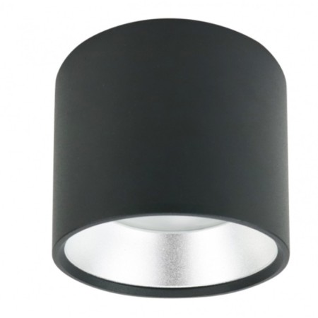 Lamp 1x12W GX53 9.6x9.6x8 cm, black/silver-1