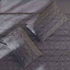 Lovelife 2PP Texture: Dark Gray, 175x215cm, 200x240cm, 50x70cm-2pcs, microfiber, 110 g/m2