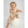 Children's overalls with ruffles fashion, height 68 cm, beige color