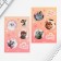 Set of notebook A6, 32 sheets, stickers, magnetic bookmarks "Cute kitten"