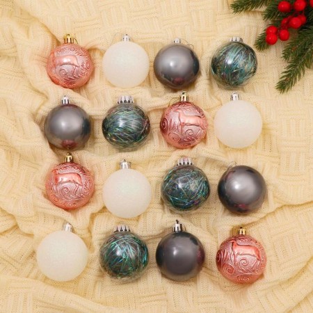 Set of balls plastic D-6 cm, 16 pcs "Festival" MIX