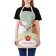 Apron kitchen with a photo print "tea party with friends", adjustable, size OS