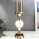 Summary Metal for 1 candle "Marble Ball" gold 35x9x9 cm