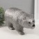 Silver bear piggy bank 18.5 x 14 x 36 cm