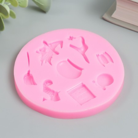 Mold Silicon "Set of Witches" 8 items 8.7x8.5 cm-1