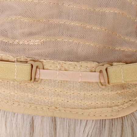 Artificial wig, simulation of the skin, 60 cm, 160 grams, light/blond color (#SHT8/SHT60A)-6