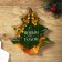 A plate in the form of a Christmas tree "Happy New Year", 16.5x19.5 cm
