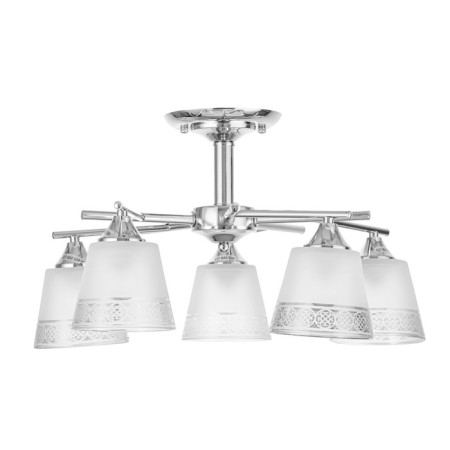 Lamp ceiling angel 52x52x27, 5x60W E27, chrome-4