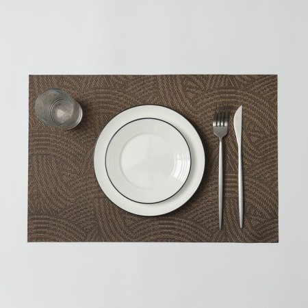 Serving napkin on the table “Knot”, 45 × 30 cm, brown color
