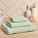 Tenle Love Life Border, 50x90 cm, olive color, 100% cotton, 380 g/m2