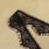 Lace cilia, 30 ± 5 mm × 9 ± 0.5 m, in a bobin 3 pcs 3 m, black color