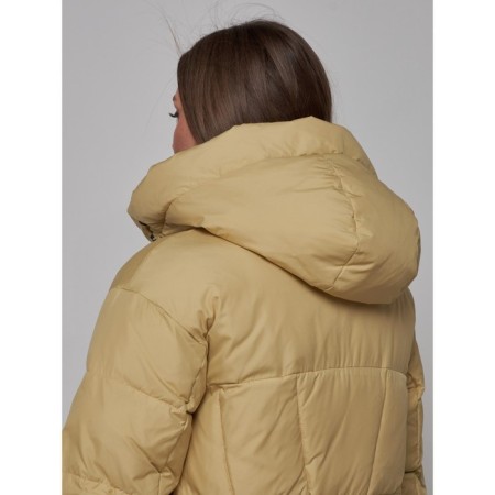 Coat insulated winter female, size 52, mustard color-18