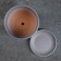 Flower pot "Hypyur" gray, 1.73 liters