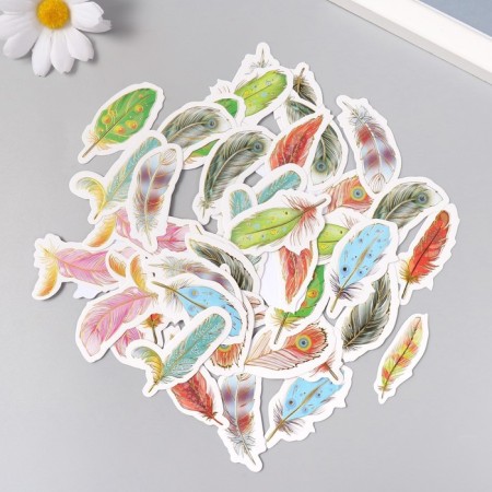 Stickers for creativity "Pees" embossing gold set 48 pcs 9x7x0.8 cm-2
