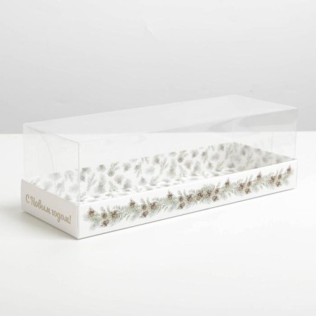 Snow dessert box, 26, 2 x 8 x 9.7 cm, New Year
